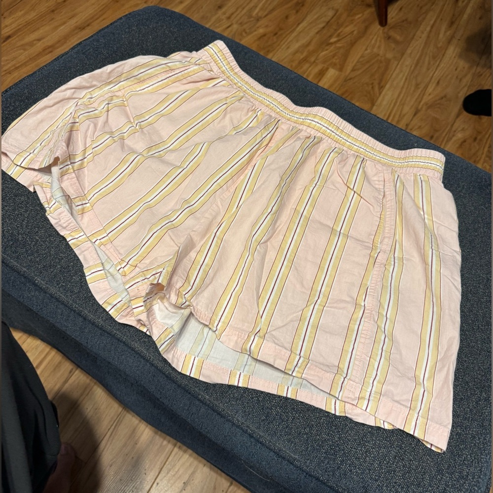 Pink Boxer style shorts w/pockets